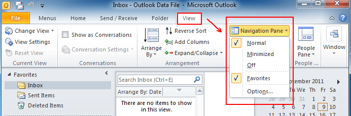 to do bar outlook 2016 for mac